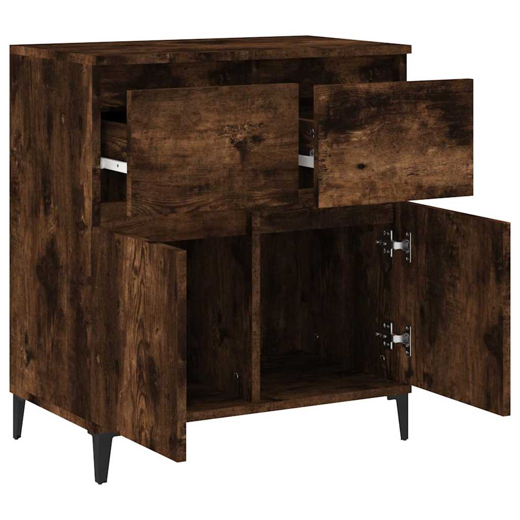 vidaXL Sideboard Smoked Oak 60x35x70 cm Engineered Wood 6