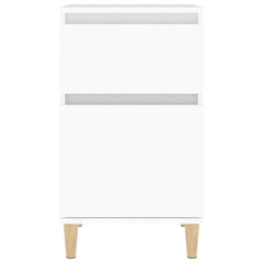 vidaXL Bedside Cabinet White 40x35x70 cm 6