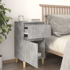 vidaXL Bedside Cabinet Concrete Grey 40x35x70 cm 3