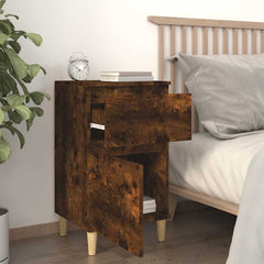 vidaXL Bedside Cabinet | Set of 2 | Smoked Oak 3
