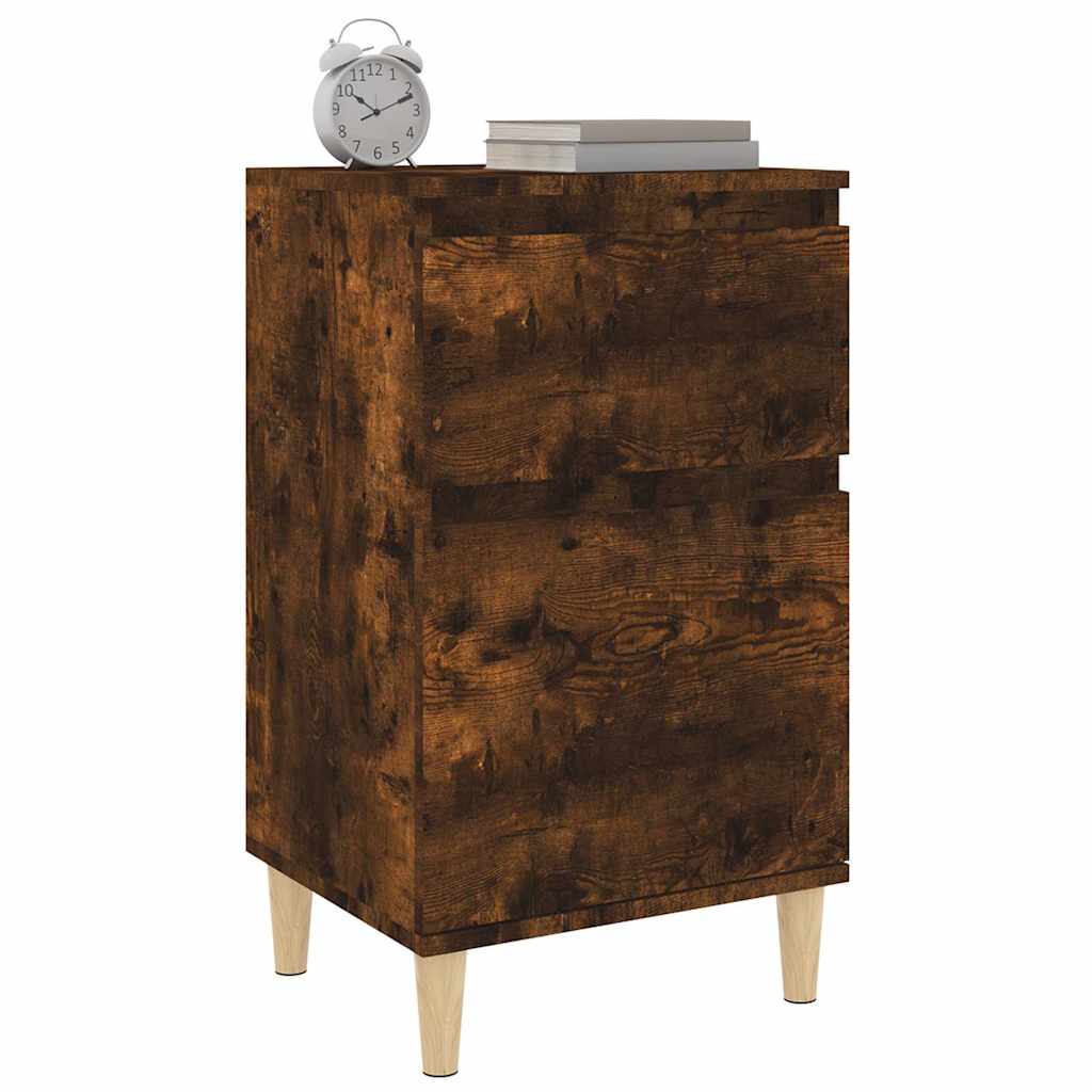 vidaXL Bedside Cabinet | Set of 2 | Smoked Oak 4