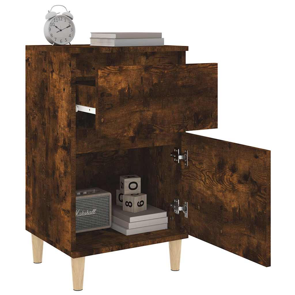vidaXL Bedside Cabinet | Set of 2 | Smoked Oak 5