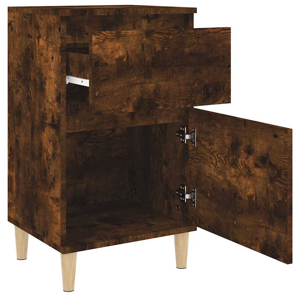 Bedside Cabinets 40x35x70 cm 2 pcs Smoked oak