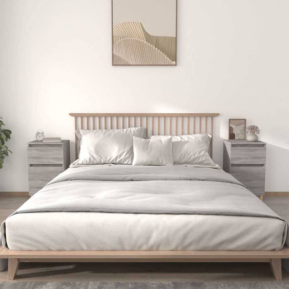 Bedside Cabinets 40x35x70 cm 2 pcs Grey sonoma