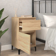 vidaXL Bedside Cabinet Sonoma Oak 40x35x70 cm 3