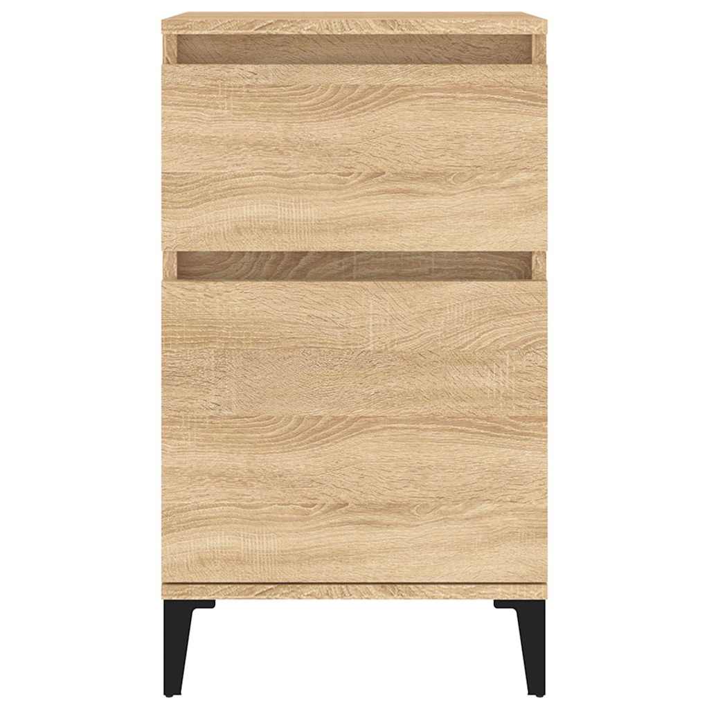 vidaXL Bedside Cabinet Sonoma Oak 40x35x70 cm 6