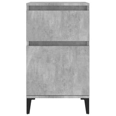 vidaXL Bedside Cabinet Concrete Grey 40x35x70 cm 6