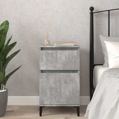 vidaXL Bedside Cabinet Concrete Grey 40x35x70 cm 1