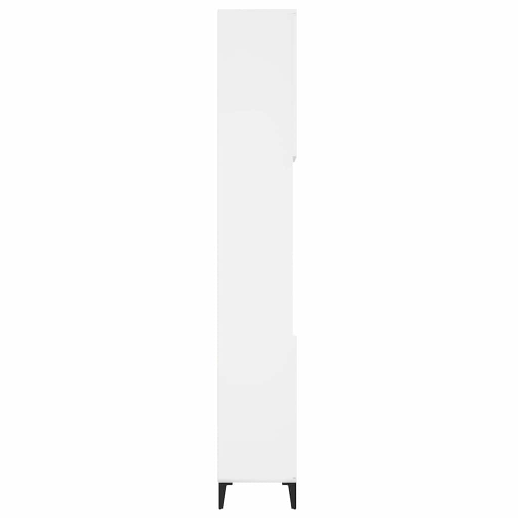 Bathroom Cabinet 30x30x190 cm Engineered Wood White