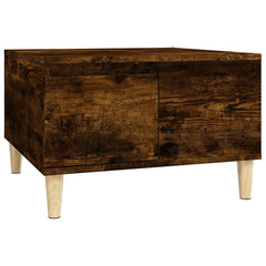 vidaXL Coffee Table Smoked Oak 55x55x36.5 cm Engineered Wood 2