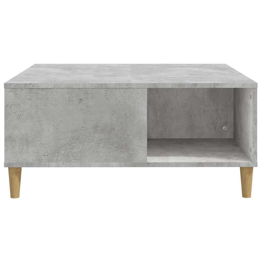 vidaXL Coffee Table Concrete Grey 80x80x36.5 cm Engineered Wood 6