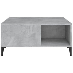 vidaXL Coffee Table Concrete Grey 80x80x36.5 cm Engineered Wood 6