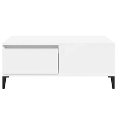 vidaXL Coffee Table White 90x50x36,5 cm Engineered Wood 4