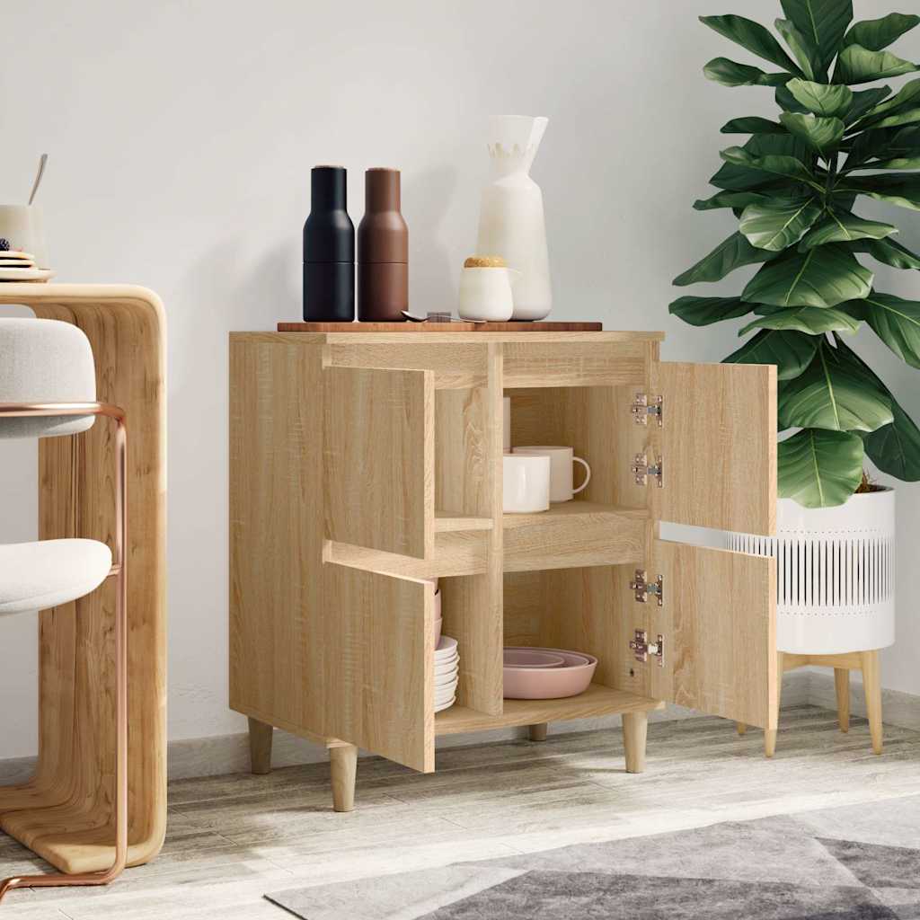 vidaXL Sideboard Sonoma Oak 60x35x70 cm Engineered Wood 3