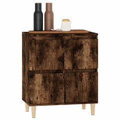 vidaXL Sideboard Smoked Oak 60x35x70 cm Engineered Wood 4