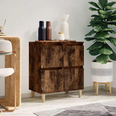 vidaXL Sideboard Smoked Oak 60x35x70 cm Engineered Wood 1