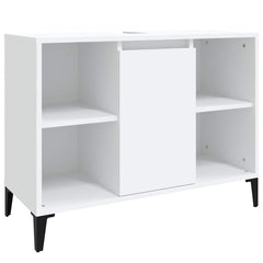 vidaXL Sink Cabinet | White | Engineered wood, Metal | Medium 2