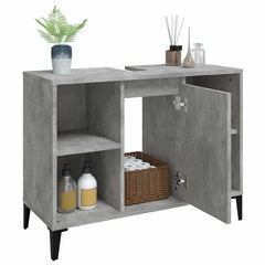 vidaXL Sink Cabinet | Concrete Grey | Engineered Wood | Medium 5