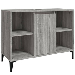 vidaXL Sink Cabinet | Grey Sonoma | Wooden Structure | Medium Size 2