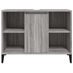 vidaXL Sink Cabinet | Grey Sonoma | Wooden Structure | Medium Size 6