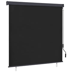vidaXL Roller Blind Anthracite 180 x 250 cm Fabric and Aluminum 1