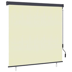 vidaXL Roller Blind Cream 180 x 250 cm Fabric and Aluminum 1