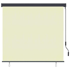 vidaXL Roller Blind Cream 180 x 250 cm Fabric and Aluminum 2