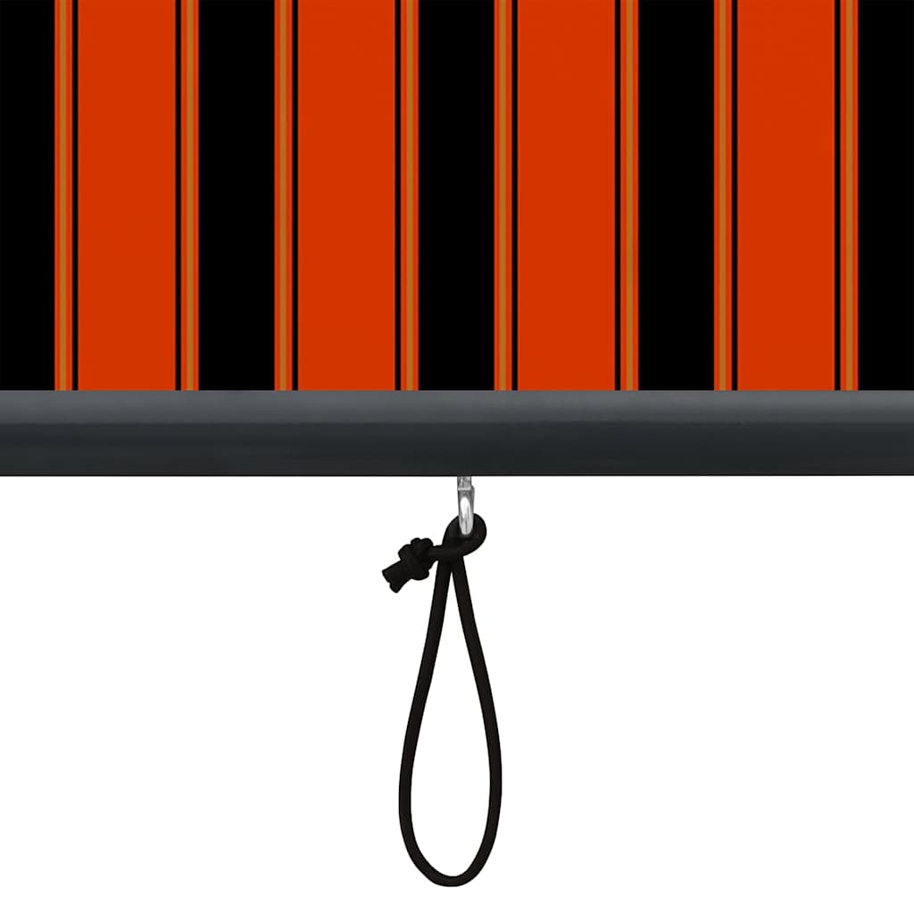 vidaXL Roller Blind Orange and Brown 180 x 250 cm Fabric and Aluminum 5