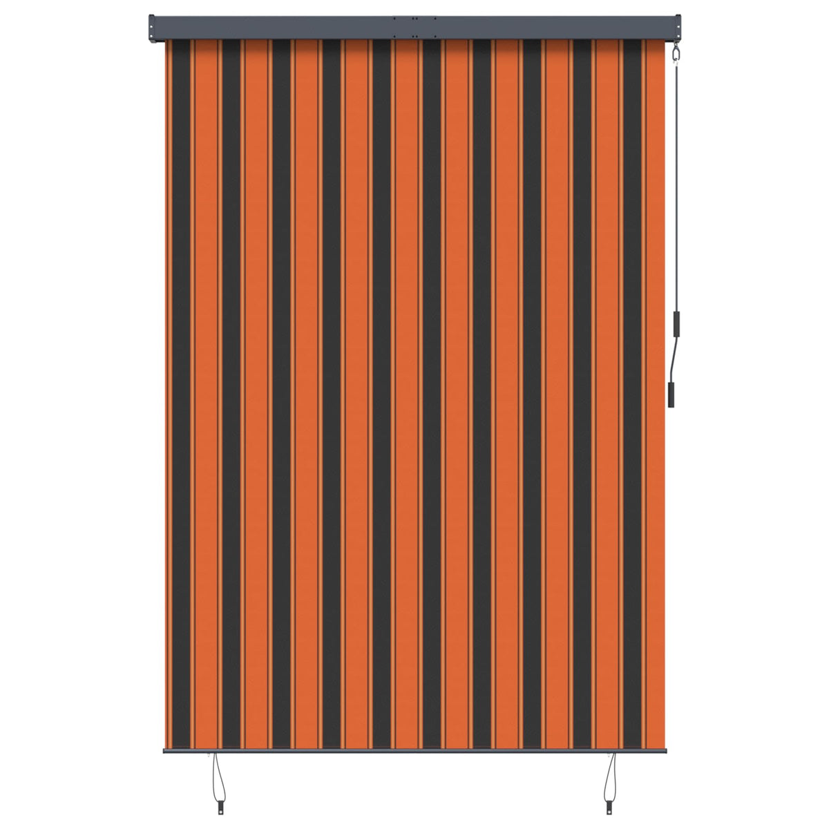 Roller Blind Fabric and Aluminum 180 x 250 cm Orange and brown