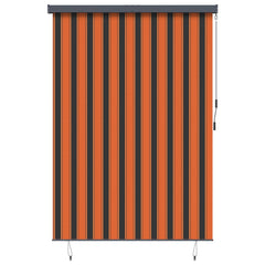 Roller Blind Fabric and Aluminum 180 x 250 cm Orange and brown