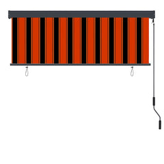vidaXL Roller Blind Orange and Brown 180 x 250 cm Fabric and Aluminum 3