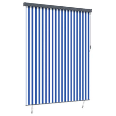 vidaXL Roller Blind Blue and White 200 x 250 cm Fabric and Aluminum 2