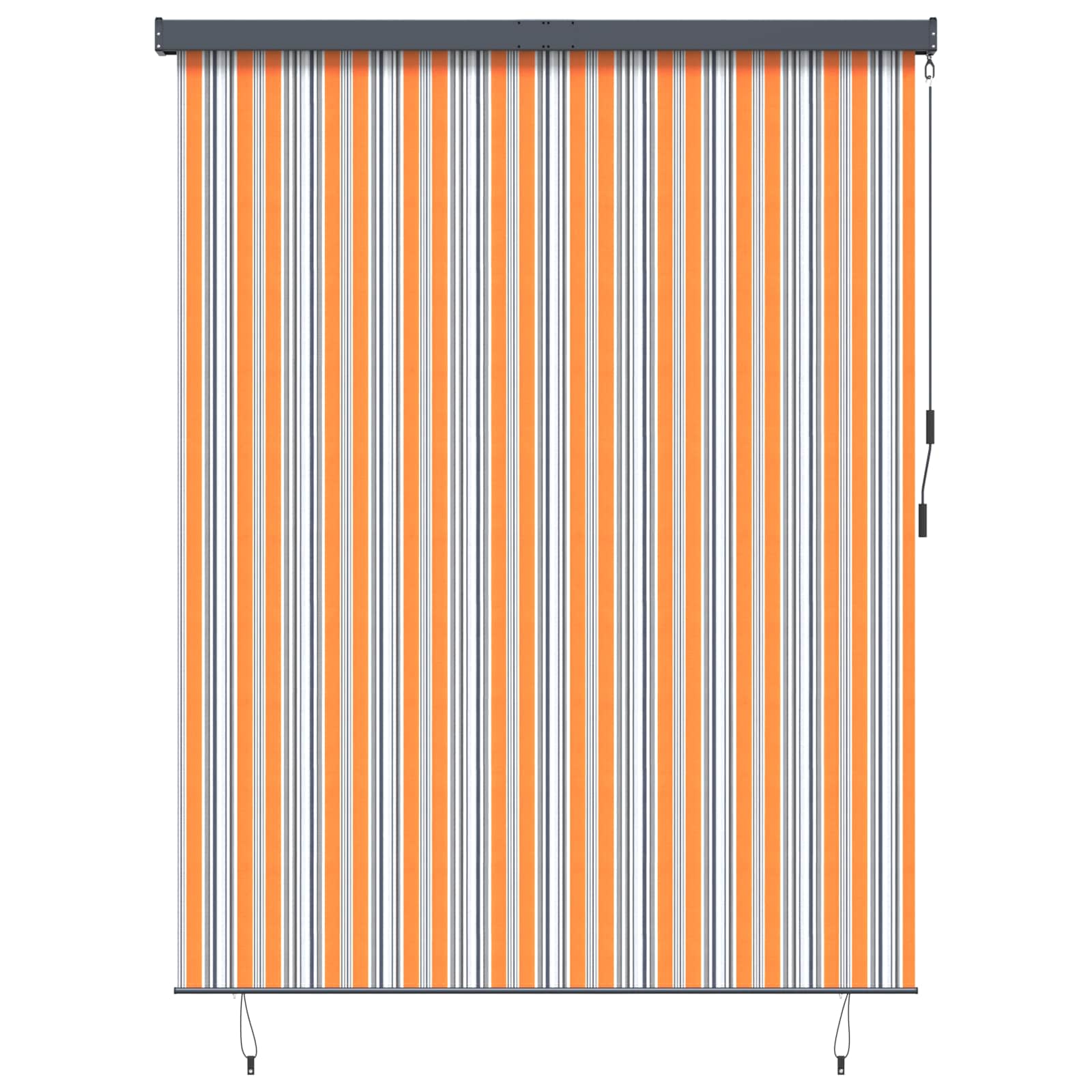 vidaXL Roller Blind Yellow and Blue 200 x 250 cm Fabric and Aluminum 1