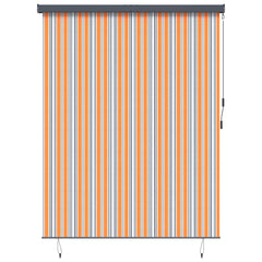 vidaXL Roller Blind Yellow and Blue 200 x 250 cm Fabric and Aluminum 1