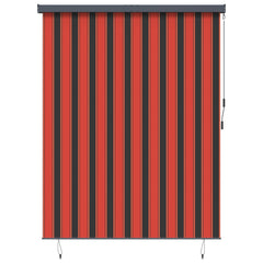 vidaXL Roller Blind Orange and Brown 200 x 250 cm Fabric and Aluminum 1