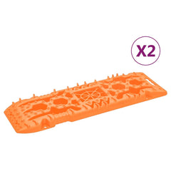 vidaXL Traction Boards 2 pcs Orange 107x31x7 cm Nylon 1