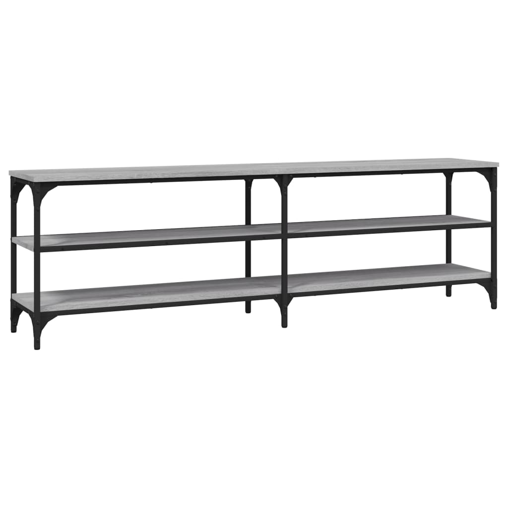 vidaXL TV Cabinet Grey Sonoma 160x30x50 cm Engineered Wood 2