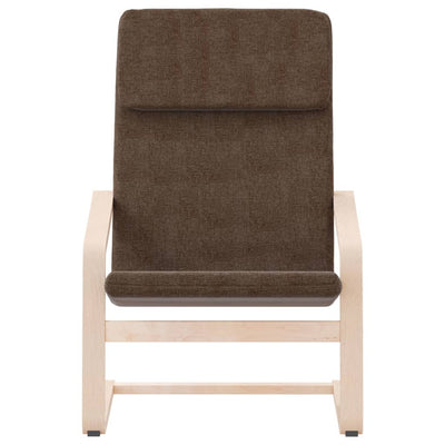 Relaxing Chair Dark Brown Fabric