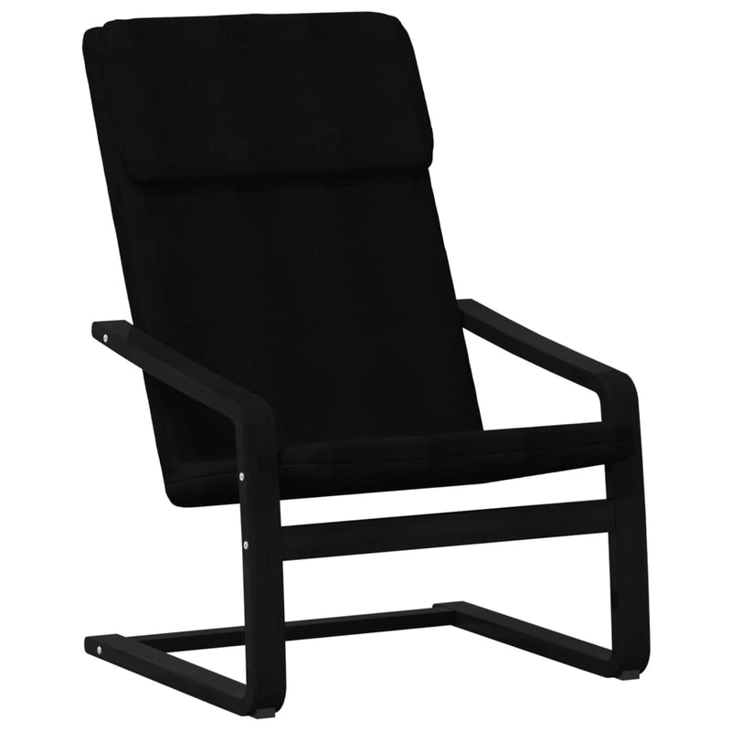 Relaxing Chair Black Fabric