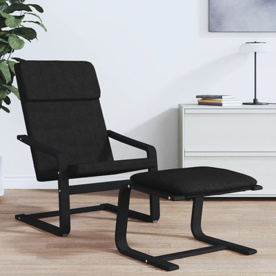 Relaxing Chair Black Fabric