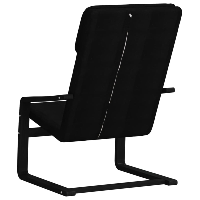 Relaxing Chair Black Fabric