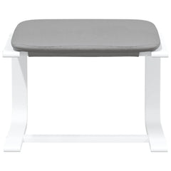 vidaXL Footstool Light Grey 51x41x40 cm Fabric 4