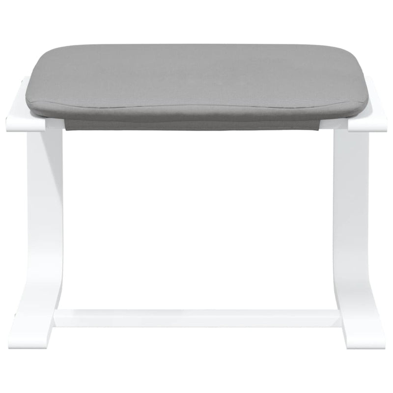 Footstool Light Grey 51x41x40 cm Fabric