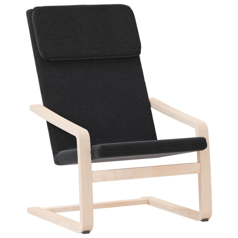 Relaxing Chair Black Fabric