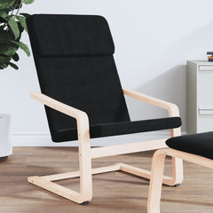 vidaXL Relaxing Chair Black Fabric 1