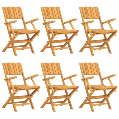 7 Piece Garden Dining Set Solid Wood Teak