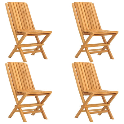 5 Piece Garden Dining Set Solid Wood Teak