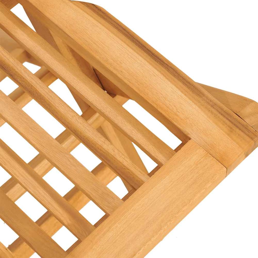 5 Piece Garden Dining Set Solid Wood Teak Without armrest