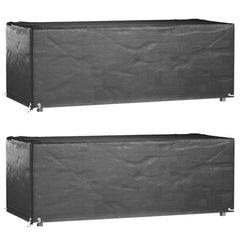 vidaXL Garden Furniture Covers 2 pcs 8 Eyelets 192x82x65 cm Rectangular 1
