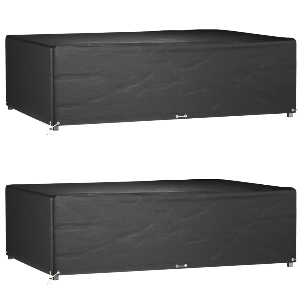vidaXL Garden Furniture Covers 2 pcs 12 Eyelets 227x152x65 cm Rectangular 1